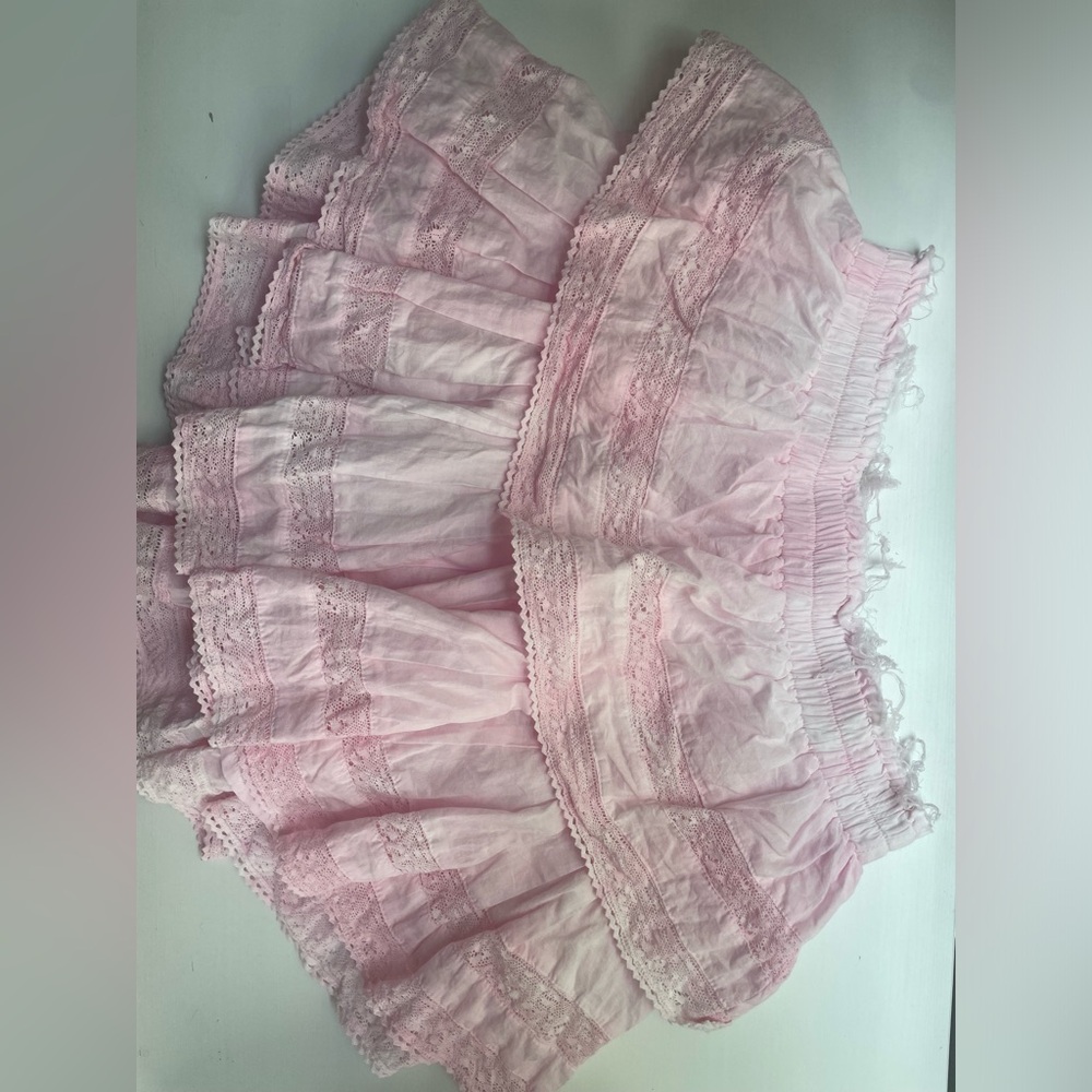 LoveShackFancy Pink skirt Petite - Picture 3 of 3